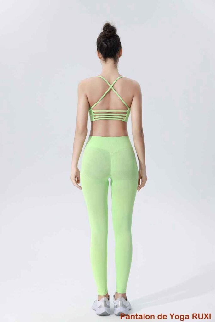 Pantalon de yoga d'entraînement extensible taille haute