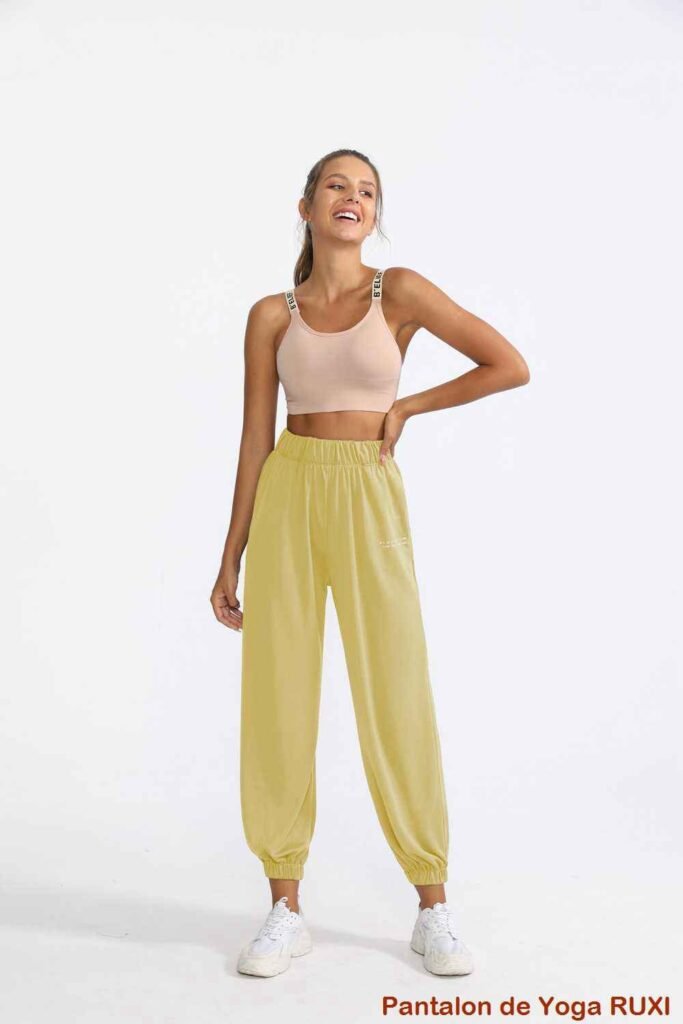 Pantalon de yoga noir local pour femme Ruxi fr938