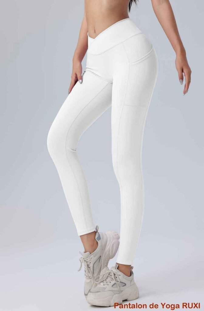 Pantalon de yoga taille haute en forme de V Ruxi fr875