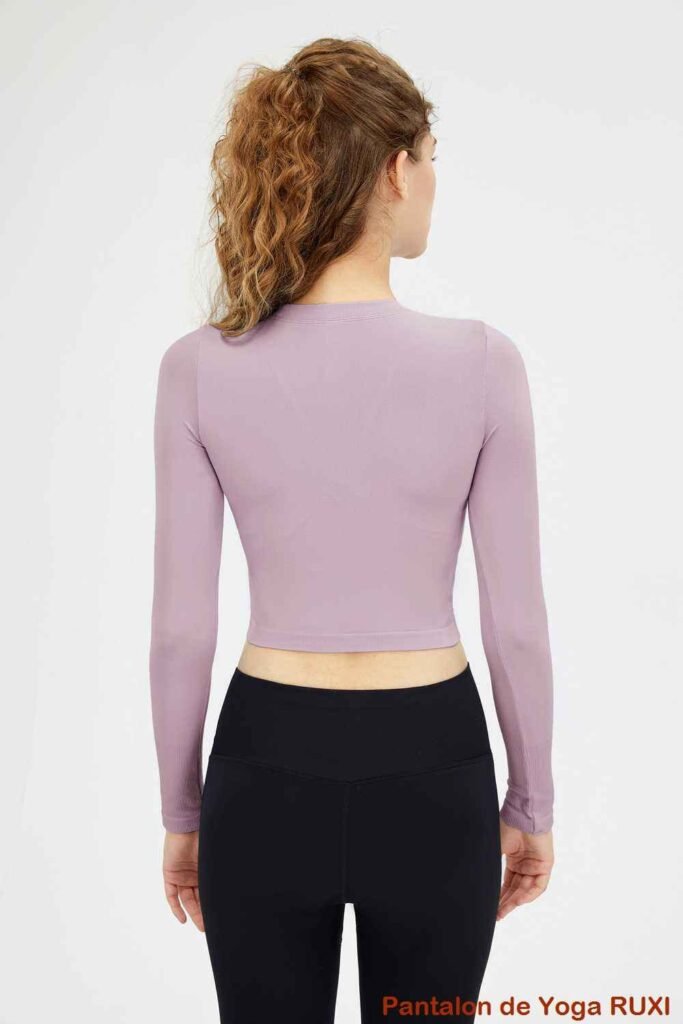 Short de yoga côtelé taille haute pour femme Ruxi fr528