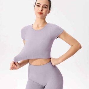 Short de yoga en polyester respirant pour femme Ruxi