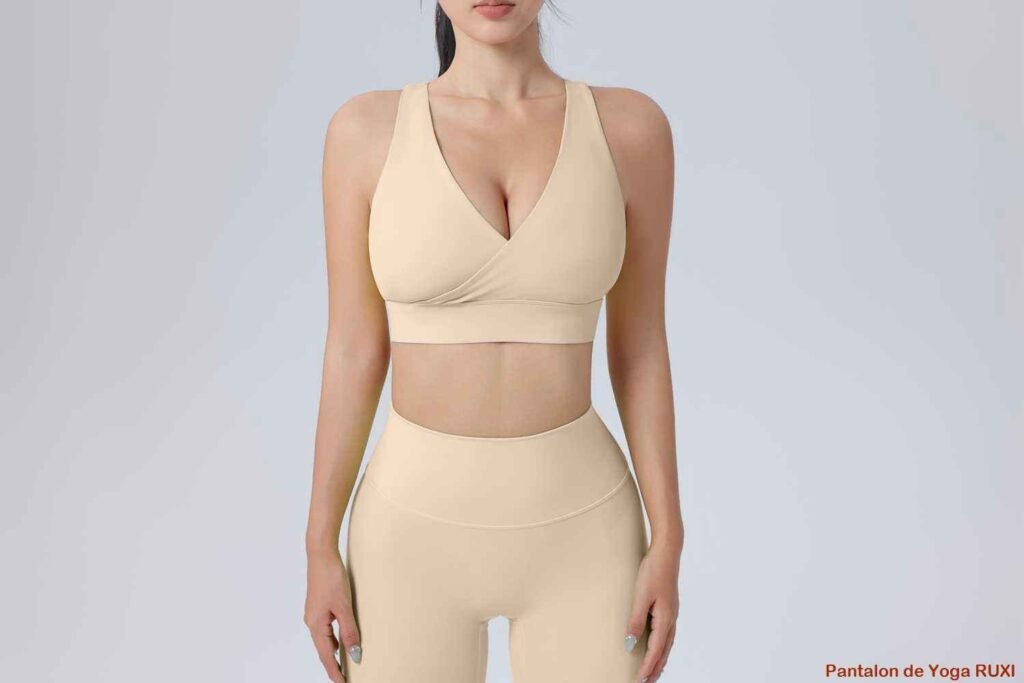 Soutien-gorge de sport confortable à bretelles croisées