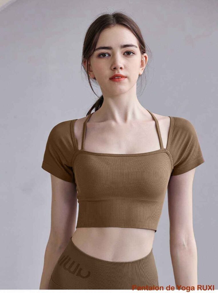 pantalon de yoga marron Ruxi fr460